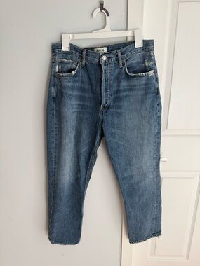 Agolde Riley High Rise Straight Crop, size 29